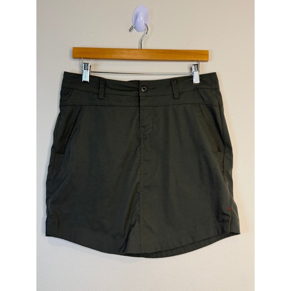Toad&Co Women's Metrolite Skirt Size 8 Charcoal Gray Hiking Travel Active Skirt